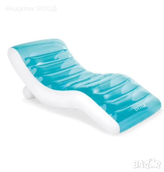 Надуваем шезлонг Intex, Син, 1.9x0.99 м., снимка 1