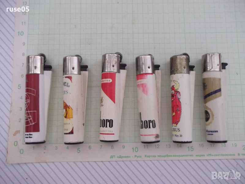 Лот от 6 бр. газови запалки "CLIPPER" работещи, снимка 1