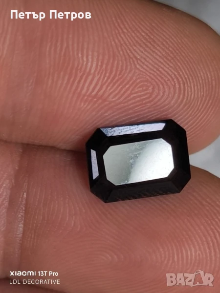 шпинел- сиво- син- 3.44 ct, снимка 1