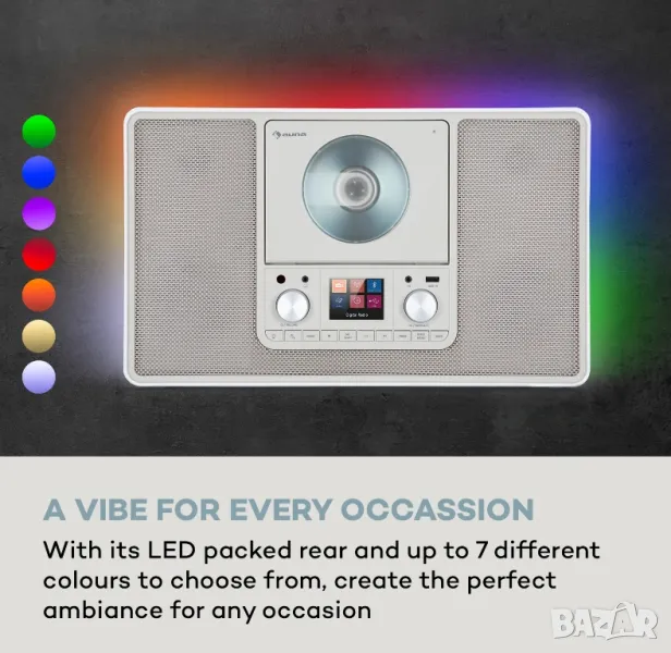 Стилно Цифрово РАДИО / CD / USB с Лед-дисплей и подсветка, снимка 1