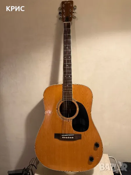 Fender F75 Акустична китара с AUX вход Рядка реколта - 1975 г, снимка 1