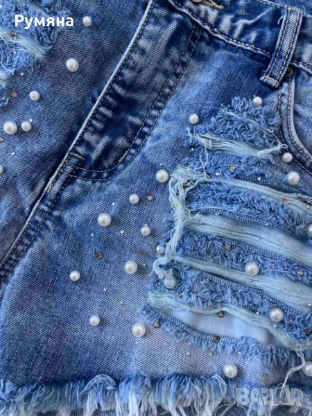  дамски дънкови  къси панталони, снимка 1