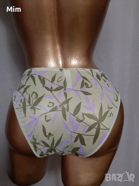 Passionate L Прозрачна бикина в светло зелено на цветя, снимка 1