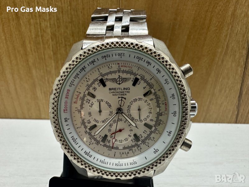 Часовник Breitling Автоматичен Chronometre Navitimer Watch Modified Неръждаема стомана Минерлно стък, снимка 1