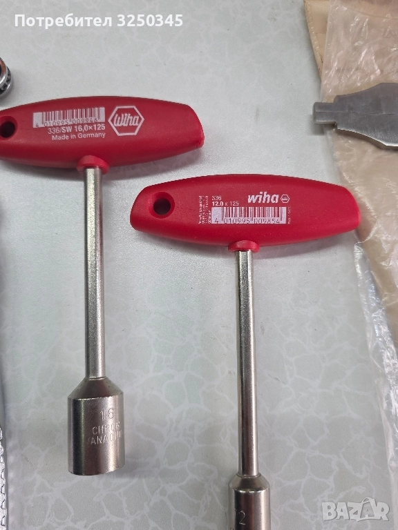 Нови глухи ключове Wiha 12 и 16мм., снимка 1