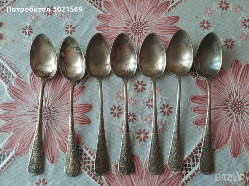 Чаени лъжички от Никеловото сребро, снимка 1