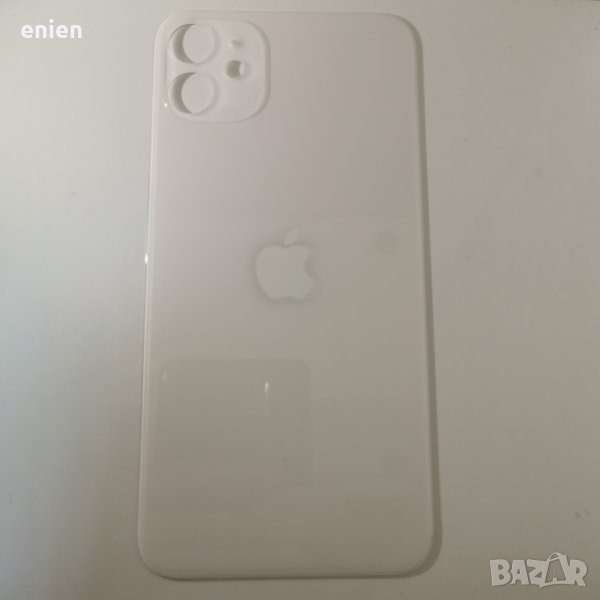 Заден капак, панел стъкло за iPhone 11 / Бял, снимка 1