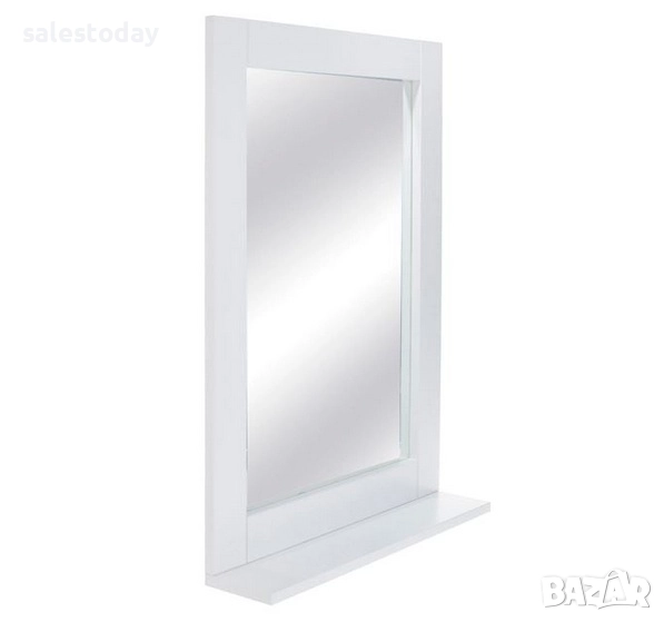 Огледало за баня с поставка за аксесоари, 50*70см, снимка 1