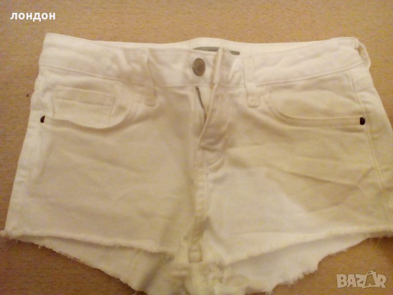 Дамски къси бели дънки  70, снимка 1