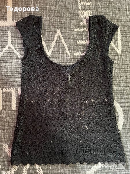 Черна блуза Stradivarius без ръкави., снимка 1