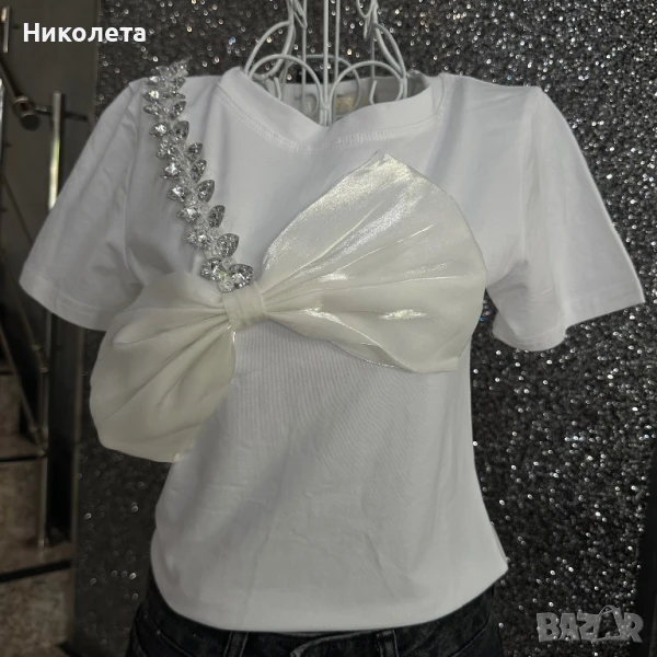 Тениска с панделка , снимка 1