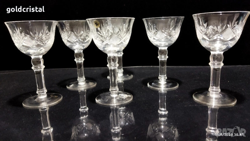 кристални чаши за ракия, снимка 1