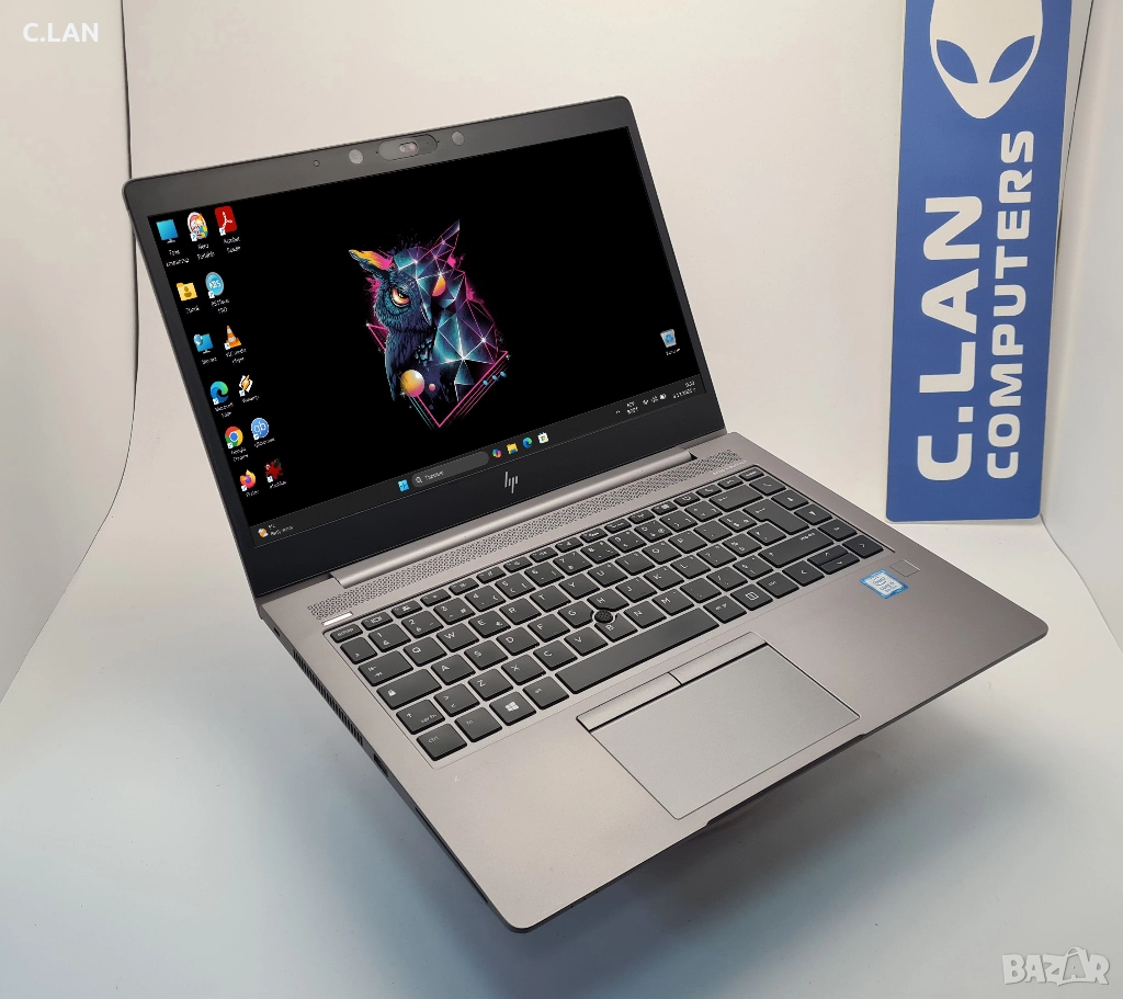 HP ZBook 14u G5 i7 8659U/16GB/512SSD/Radeon Pro WX3100/FHD/Подсветка, снимка 1