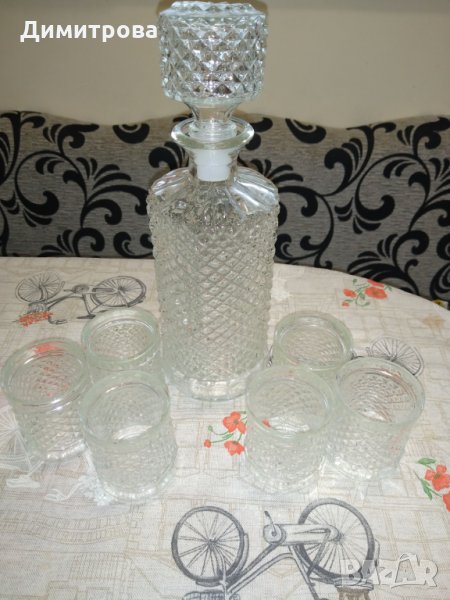 Сервиз за ракия с гарафа, снимка 1