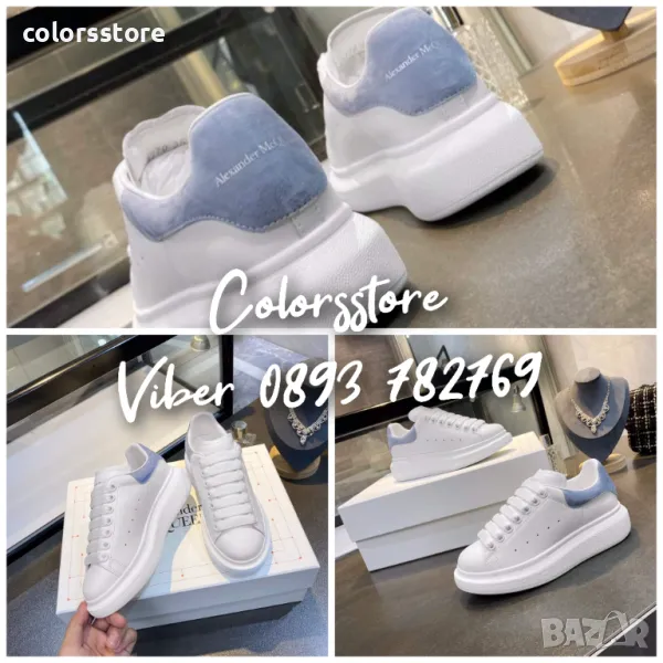 Дамски кецове  Alexander McQueen- Естествена кожа-BR195z, снимка 1