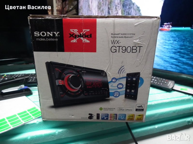 Sony WX-GT90BT Bluetooth Car Radio Audio System, снимка 1