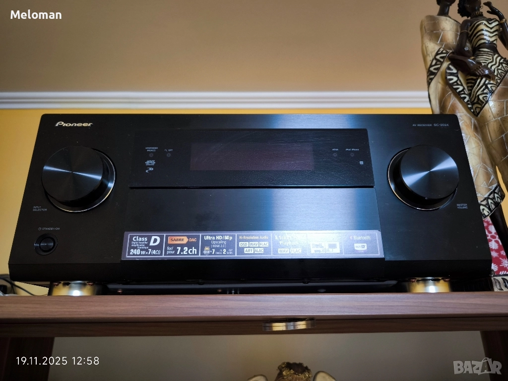 Продавам ресивър Pioneer SC-2024-K 240w x 7ch на 4 ома, снимка 1