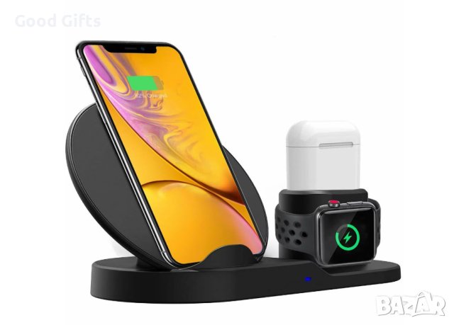 3в1 Безжично зарядно устройство с докинг станция , снимка 9 - Безжични зарядни - 43087559