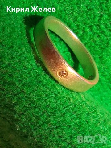 СТАР ДИАМАНТЕН СРЕБЪРЕН ВИНТИДЖ АРТ ПРЪСТЕН СРЕБРО 925 Тип ХАЛКА БИЖУТЕРСКА ИЗРАБОТКА 39896