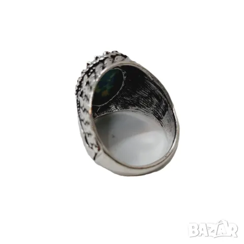 Пръстен с тюркоаз, снимка 4 - Пръстени - 48690055