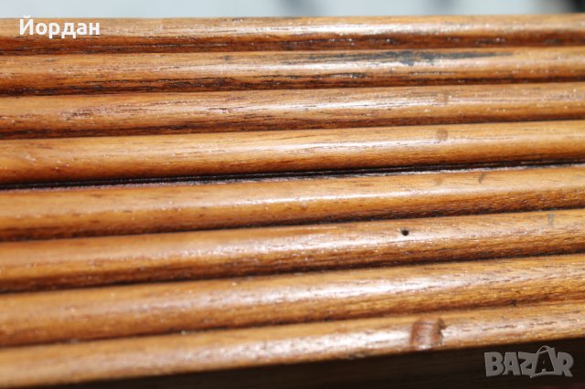 Дървена ратанова маса фирма "BECARA" 1964 , снимка 16 - Антикварни и старинни предмети - 38104096