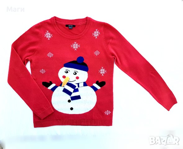 Дамски Коледен пуловер S-M