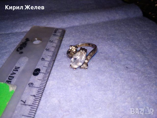 СКЪПОЦЕНЕН РЕТРО АРТ ПРЪСТЕН СРЕБРО 925 с ЮВЕЛИРНО ФАСЕТИРАНИ БЛЕСТЯЩИ ЦИРКОНИ 36128, снимка 12 - Пръстени - 39535623
