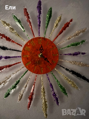 Часовник - слънце - уникална ръчна изработка, снимка 9 - Стенни часовници - 52967940