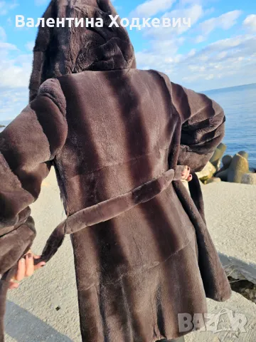 Голяма отстъпка Шикозно палто от бобър с норка , снимка 11 - Палта, манта - 44596428