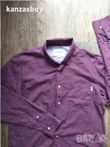 carhartt dots shirt - страхотна мъжка риза КАТО НОВА, снимка 9 - Ризи - 32413029