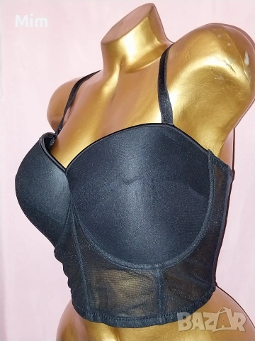 2XL 95 E Елегантен корсет сутиен в черно и телесен цвят , снимка 9 - Корсети, бюстиета, топове - 53422415