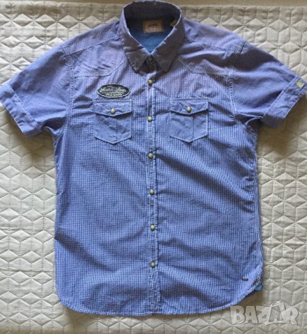 Scotch & Soda оригинална мъжка риза с къс ръкав М, снимка 1 - Ризи - 33342509