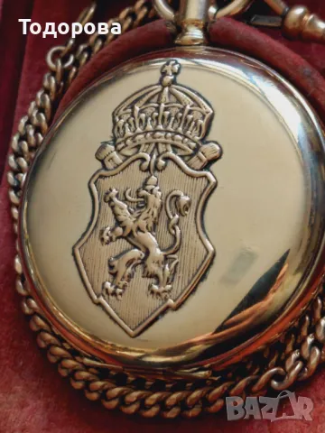 Мъжки джобен позлатен часовник-51мм., снимка 2 - Мъжки - 48529475