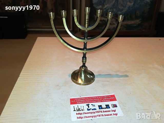 евреиски свещник-внос швеция 2405221414, снимка 7 - Антикварни и старинни предмети - 36861036
