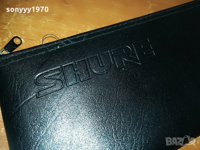 shure-кожен калъф//кеис за микрофон, снимка 3 - Микрофони - 28899881
