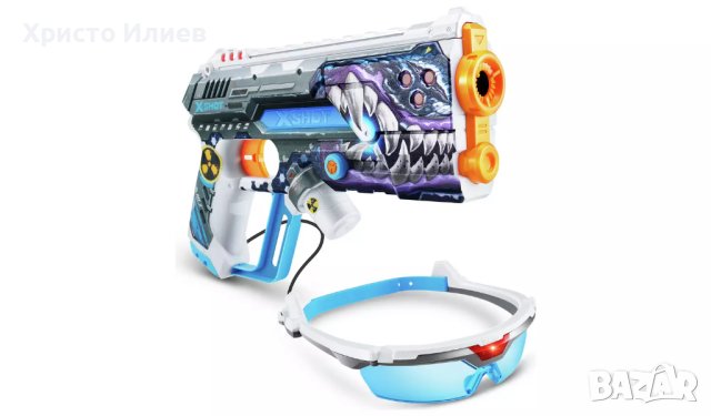 X-Shot Лазерен Бластер Пистолет 2 броя комплект с очила , снимка 4 - Други - 43473678