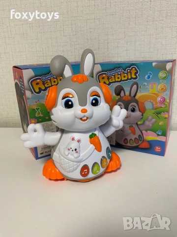 Танцуващо зайче с музика и светлина, снимка 2 - Музикални играчки - 51699920