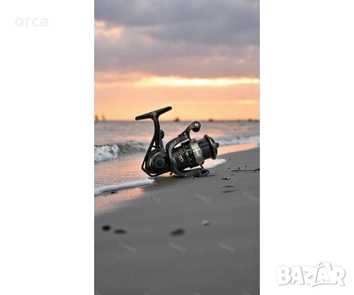 Макара Osako TS 5+1 лагера с две шпули универсална графитна PRO X, снимка 3 - Макари - 52966110