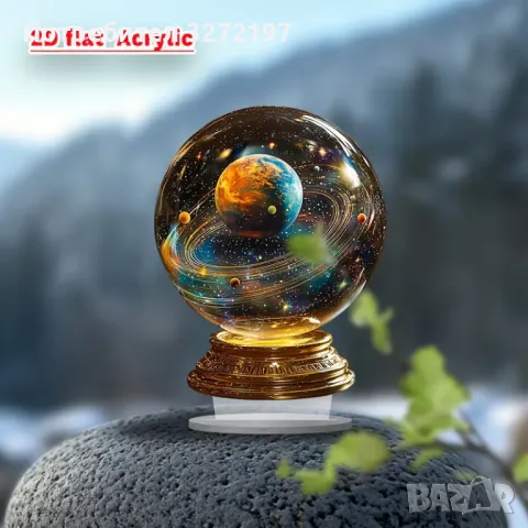 Акрилен Декор за Бюро за Спалня и Всекидневна,Бохемски Знак Галактика, снимка 3 - Други - 47970018