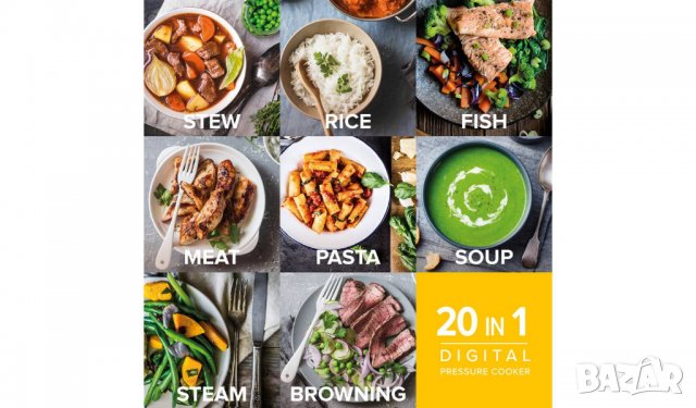 Multi Cooker Тенджера под налягане, снимка 15 - Уреди за готвене на пара - 26976925