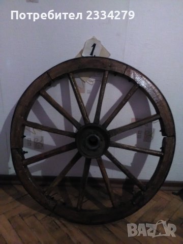 Колела от голяма каруца, стара дървена коларска изработка., снимка 2 - Антикварни и старинни предмети - 37068572