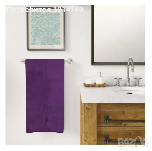 Хавлиена кърпа 50х90см, плътна (480 г/кв.м), пухкава, отлично изпиране, 100% бамбукови влакна! НОВА, снимка 6 - Хавлиени кърпи - 47659214