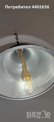 Стилна ретро лампа, снимка 7 - Лампи за таван - 51053478