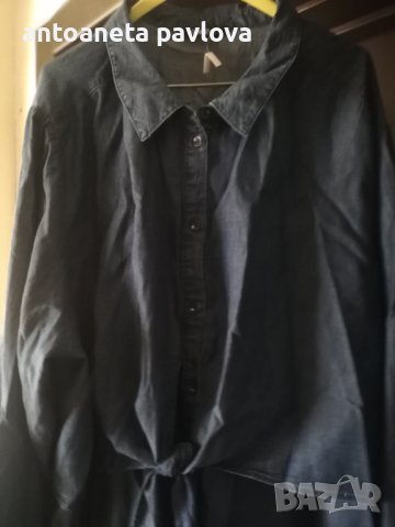 Макси дънкова риза, снимка 1