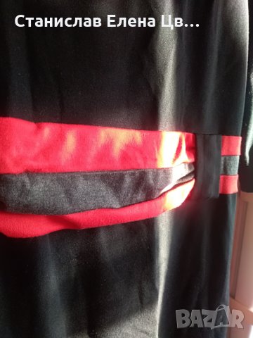 Черна рокля трико, снимка 2 - Рокли - 27379788