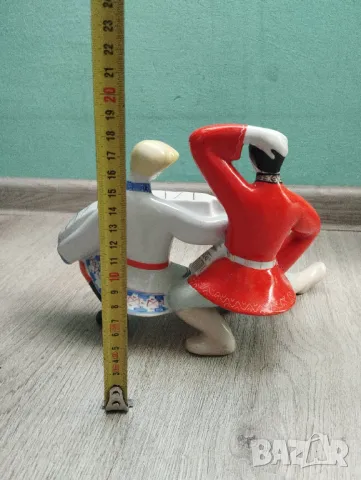 Стара съветска статуетка,композиция, снимка 3 - Други ценни предмети - 47720388