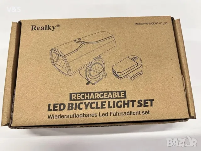 Велосипедни светлини Realky, LED предни и задни водоустойчиви велосипедни светлини, 400 лумена, , снимка 5 - Части за велосипеди - 47689921