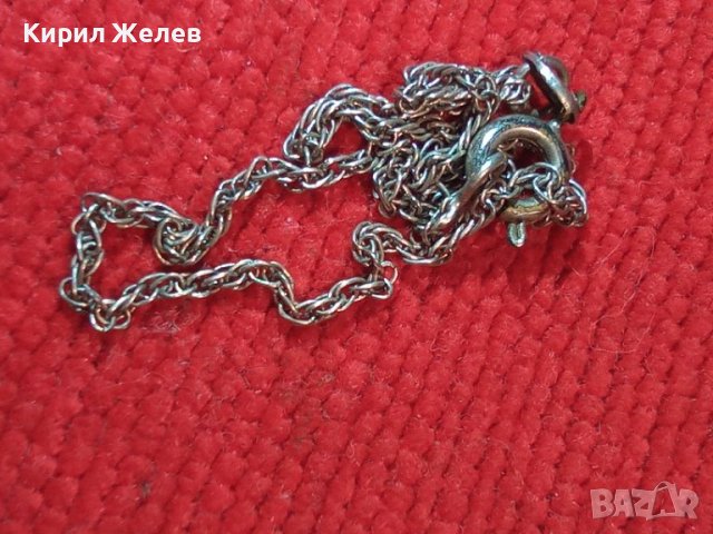 ТЪНКА ФИНА СРЕБЪРНА ГРИВНИЧКА СРЕБРО 925 ПОДХОДЯЩА и за ГЛЕЗЕН ЗАКОПЧАЛКАТА е САМО ПОСРЕБРЕНА! 25974