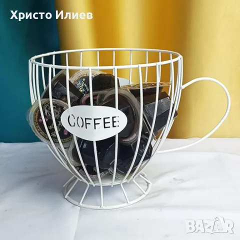 Органайзер Стойка Метална поставка чаша за кафе капсули Долче Густо Неспресо Nespresso Dolce Gusto , снимка 2 - Кафемашини - 47747086