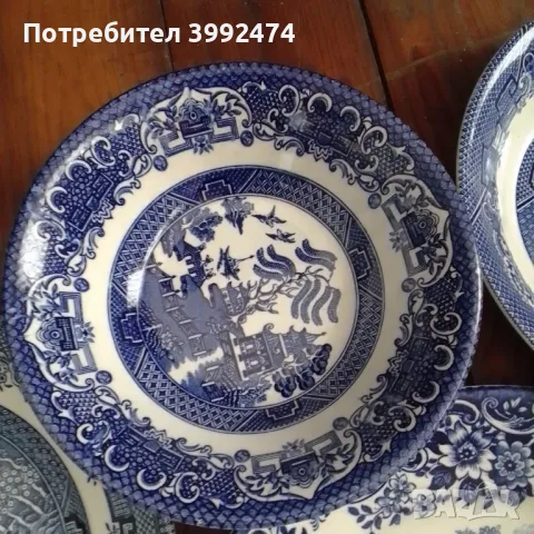 Набор от стари английски чинии и чаши-21 бр+ подарък, снимка 3 - Антикварни и старинни предмети - 49136898